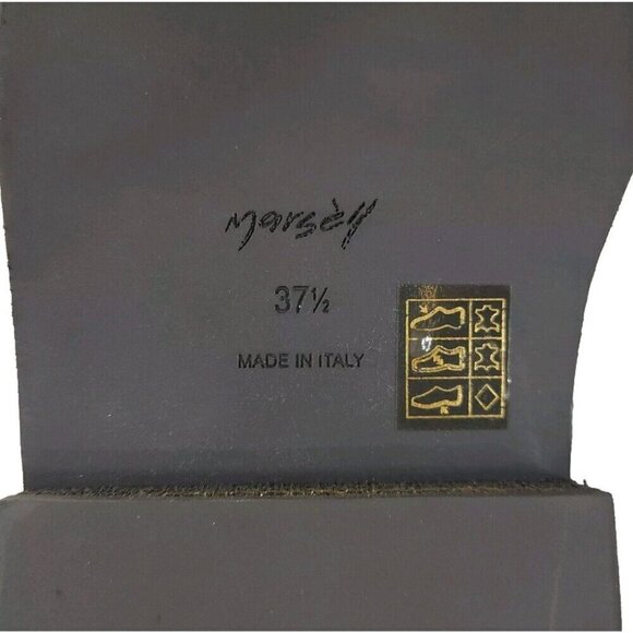 Marsell Zuccone Tronchetto Elast Chelsea Beatle Boots 37.5 7.5 Womens Lead Gray - Picture 8 of 14